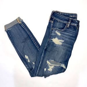 American Eagle High Rise Jegging crop Jean